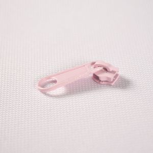 Curseur fermeture à glissière avec tirette #3 mm rose clair