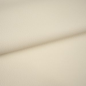 Tissu éco cuir (simili cuir) couleur ecru ES02