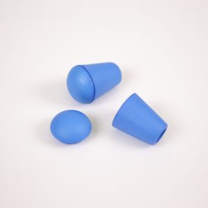 Embout en plastique pour cordon de 5 mm bleu- lot de 10pcs