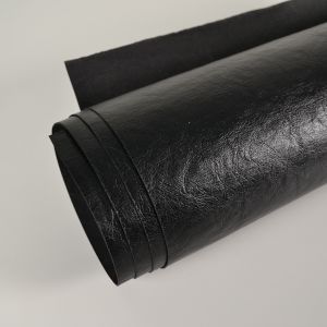 Tissu papier lavable Washable paper Max noir - effet cuir