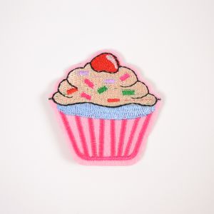 Patch thermocollant cupcake rose