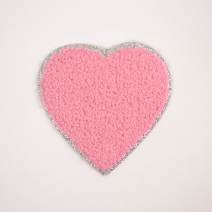 Patch thermocollant coeur rose