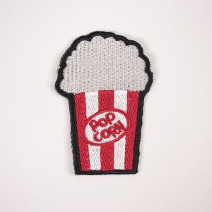 Patch thermocollant pop-corn rouge
