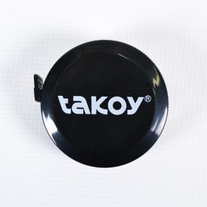 Ruban à mesurer de tailleur rétractable en plastique noir - Takoy