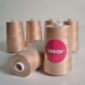 Overlock/coverlock Fil de polyester TKY 5000- brun clair