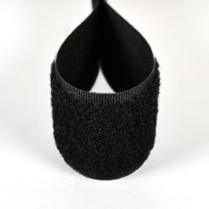 Velcro peluche noir 3 cm