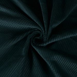 Tissu velours côtelé coton Taya vert foncé
