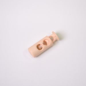 Arrêt cordon plastique 5 mm lot de 10 pcs - beige