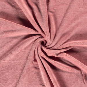 Tissu éponge de bambou vieux rose