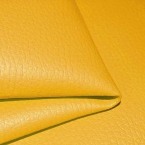 Tissu cuir eco (simili cuir) couleur moutarde