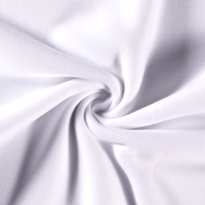 Tissu coton polaire premium blanc