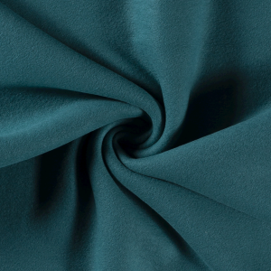 Tissu coton polaire premium forêt turquoise