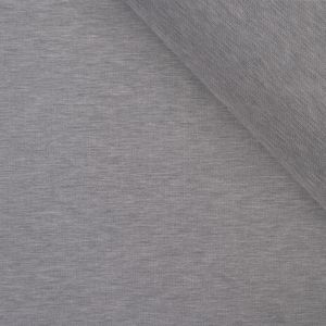 Tissu jersey bord côte tubulaire OSKAR gris melange № 20