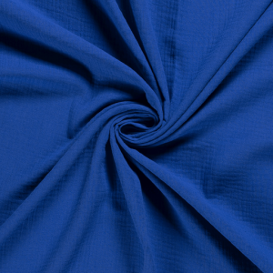 Tissu double gaze paris blue