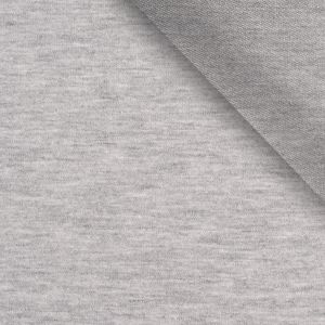 Tissu sweat Milano 150cm gris clair chiné №20