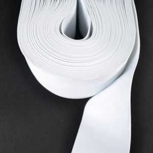 Élastique lisse 8 cm blanc