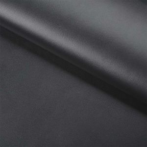 Tissu cuir eco (similli cuir) noir lisse 700g