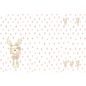 COUPON pour chancelière bébé de polyester imperméable 155x105 motif bunny