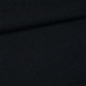 Tissu sweat Milano peigné noir