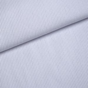 Tissu jersey bord côte tubulaire RIB OSKAR blanc № 1