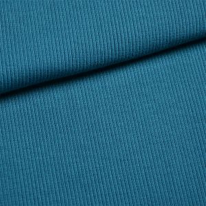 Tissu jersey bord côte tubulaire RIB OSKAR bleu pétrole № 47