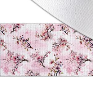 Élastique avec impression 5cm fleurs de sakura