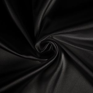 Satin stretch brillant noir