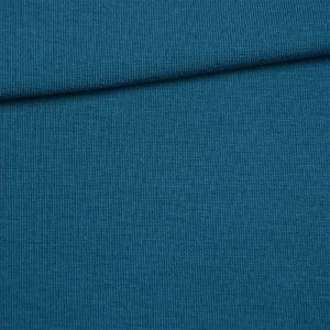 Tissu jersey bord côte tubulaire OSKAR bleu pétrole № 47