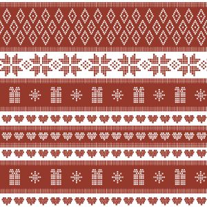 Jersey Takoy tricot Noël rouge